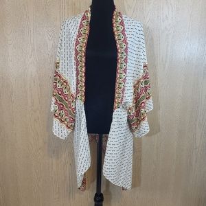 Miin Women's Kimono Wrap, Multicolored, Medium